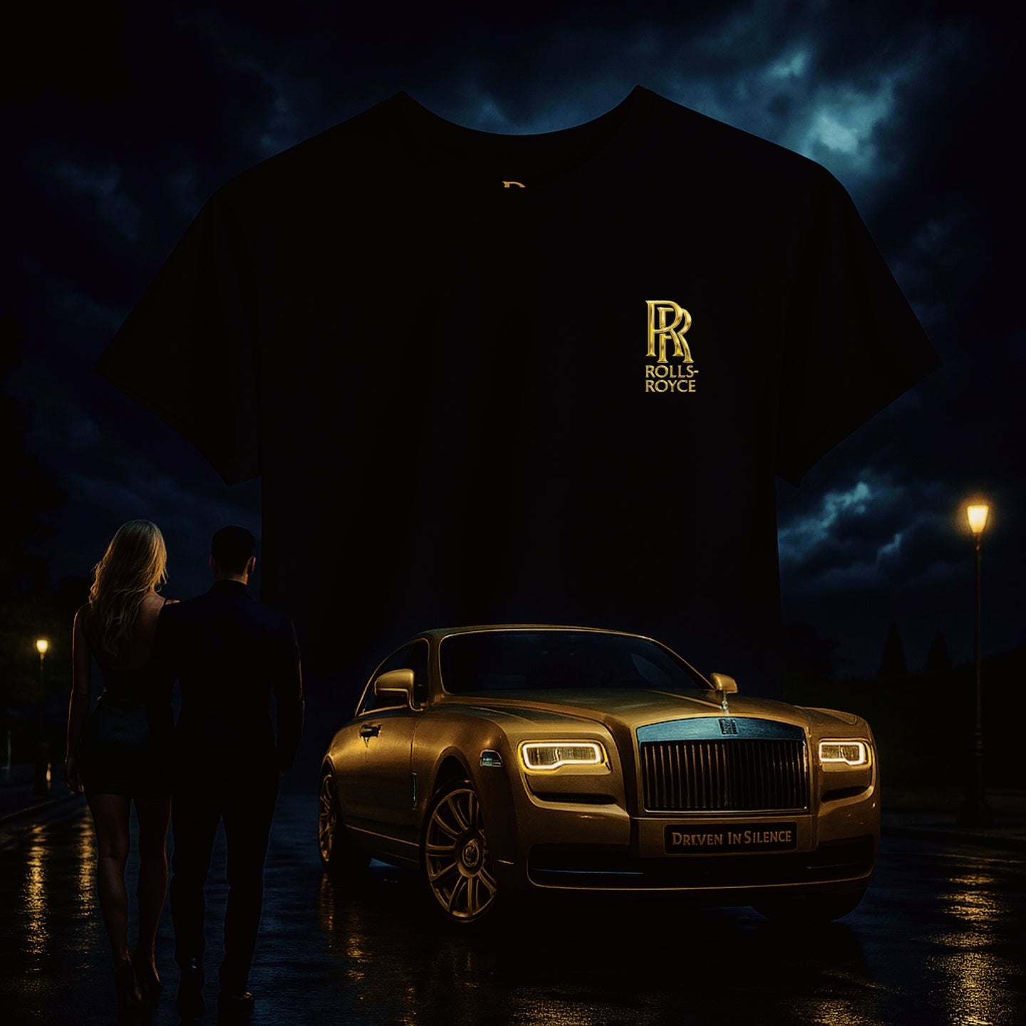 Driven Luxury: Gold Noir Edition — Silent Power