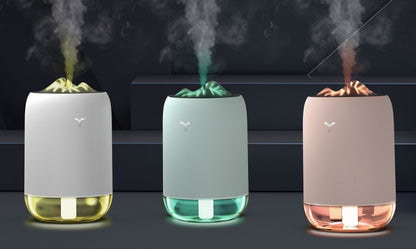 USB Gece Lambalı Mini Klima & Aroma Difüzör – 3 Renkli Sessiz Nemlendirici