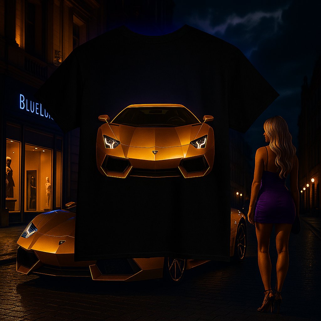 Driven Luxury: Gold Noir Edition — Unleashed Power