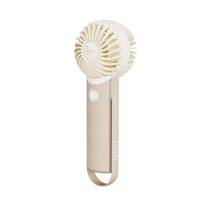 Yeni Yüksek Hızlı El Tipi Soğutucu Fan , Akıllı Dijital Ekranlı – 100 Kademeli Hız & USB Şarjlı