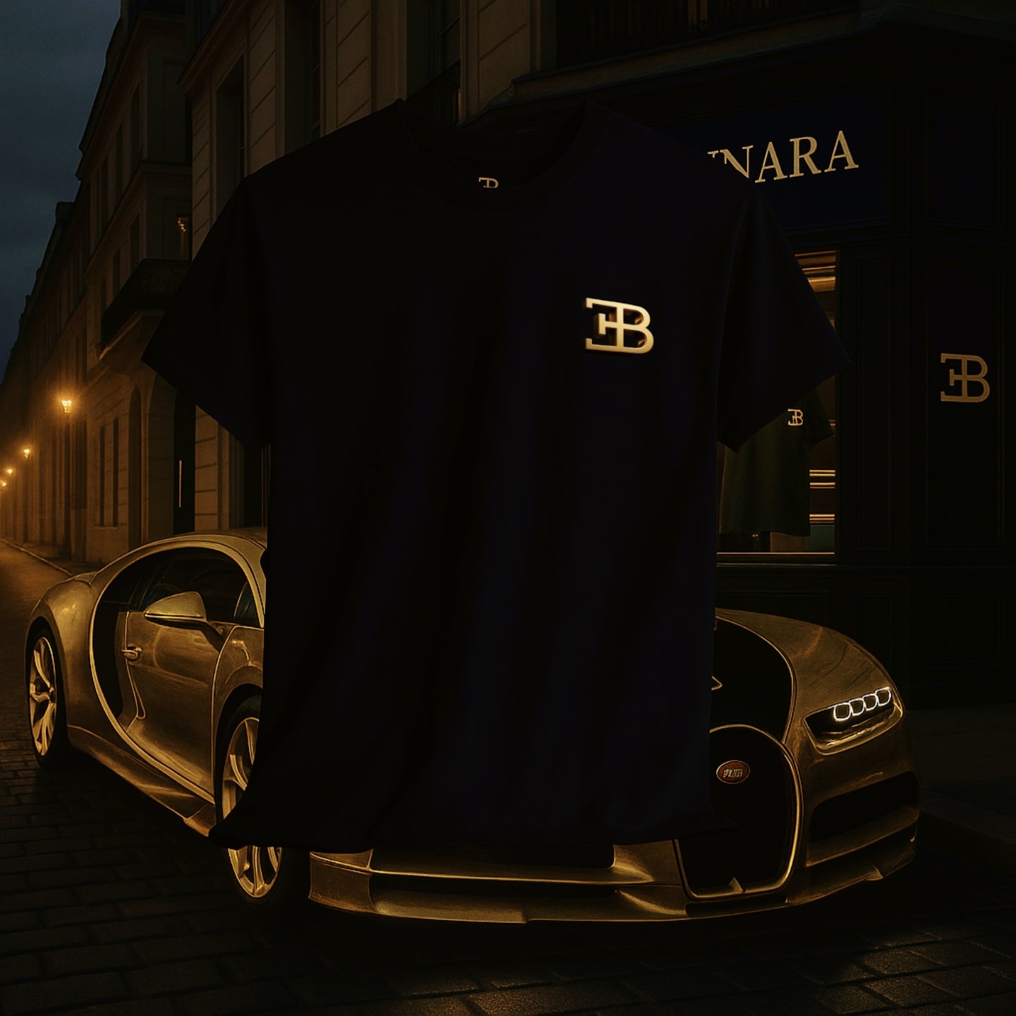 Driven Luxury: Gold Noir Edition — Refined Motion